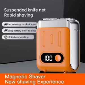 Portable Electric Shaver Digital Display For Easy Travel Use