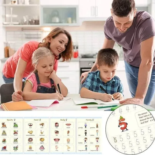 Sank Magic Practice Copybook Set with LCD Writing Tablet Gift