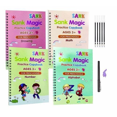 Sank Magic Practice Copybook Set with LCD Writing Tablet Gift