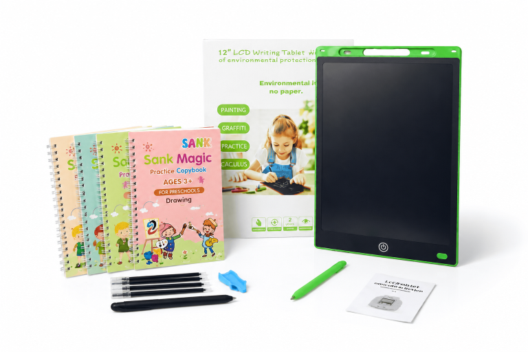 Sank Magic Practice Copybook Set with LCD Writing Tablet Gift