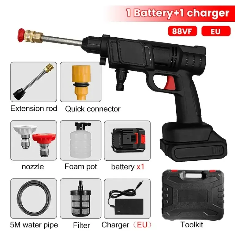 Automatic Car Wash Guns Machine Professional Car Washer Rechargeable Durable Battery Cordless Pressure Washer