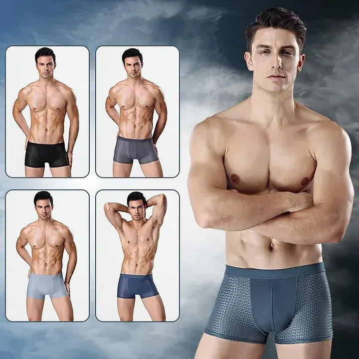 Men's Summer Modal Boxer Shorts (4-Pack)